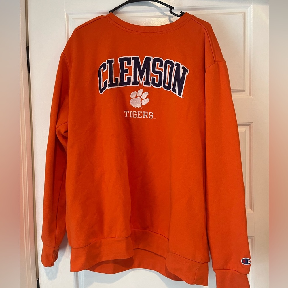 Clemson champion orange sweatshirt